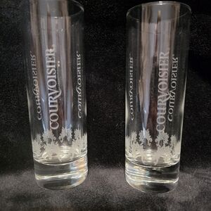 Courvoisier Etched Highball Glasses - Clear (Set of 2)